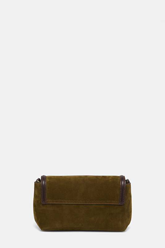 KHAKI LEATHER BAG 4