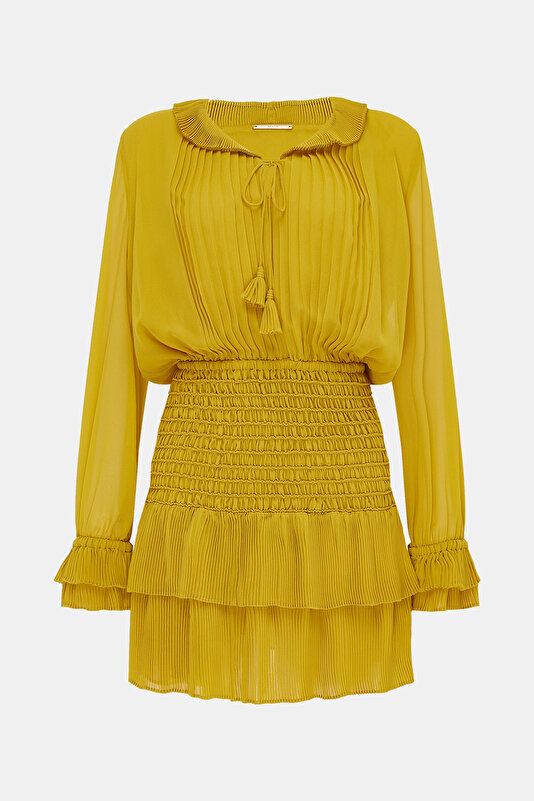 MUSTARD MINI DRESS