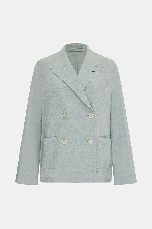 MINT SURPLICE NECKLINE (CROSS-OVER NECKLINE) JACKET