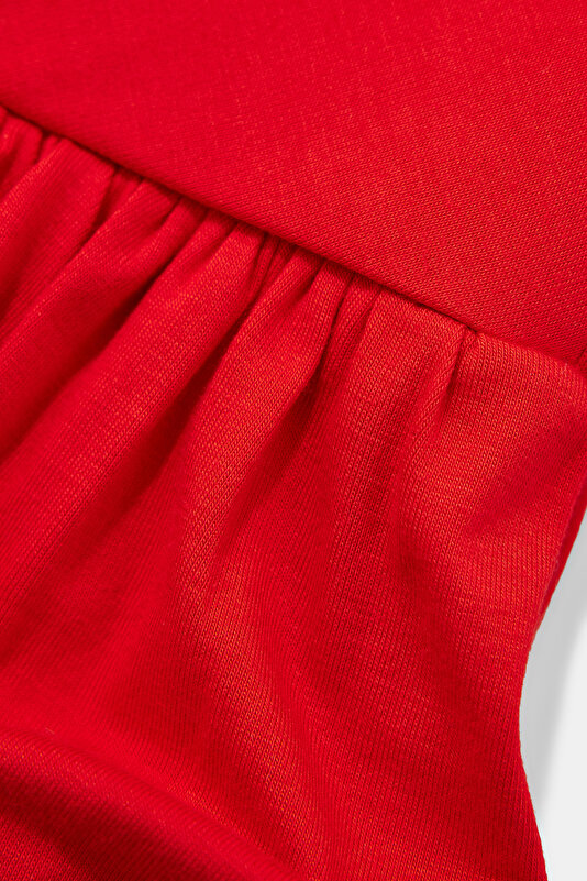 RED MIDI DRESS 4