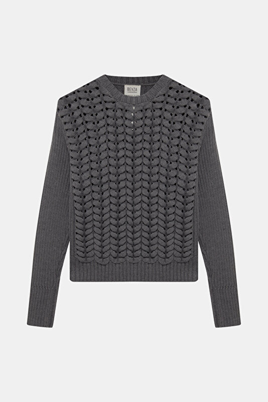 DARK GREY WOOL JERSEY