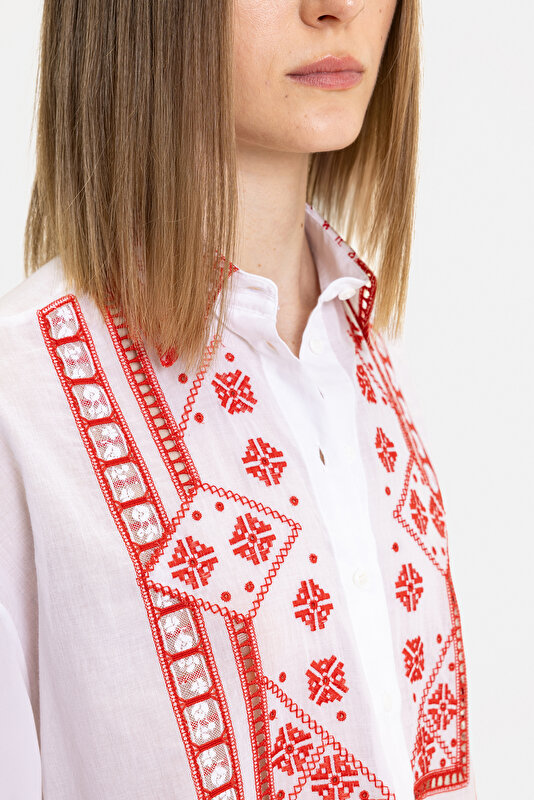 RED LONG SLEEVE SHIRT 3