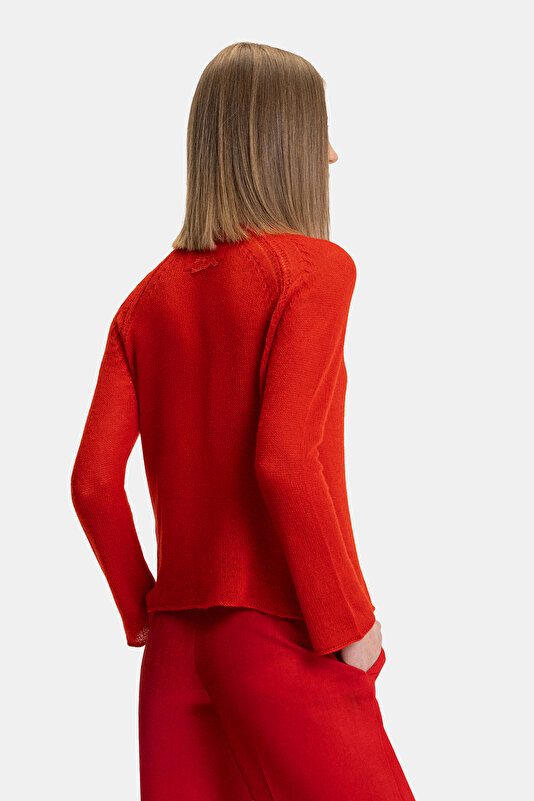 RED BASIC / ROUND NECKLINE TRICOT 2