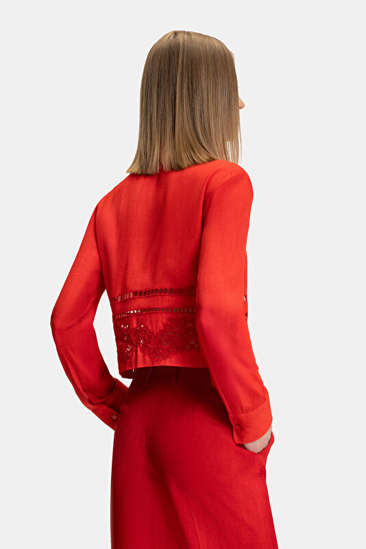 RED LONG SLEEVE SHIRT 2