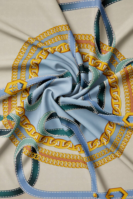 MINK OBJECT DESIGN TWILL SCARF 2