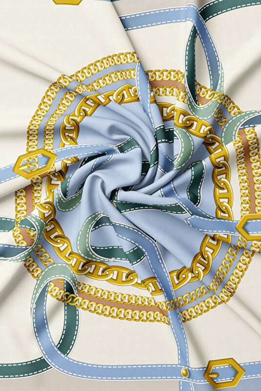 MINK OBJECT DESIGN TWILL SCARF 2