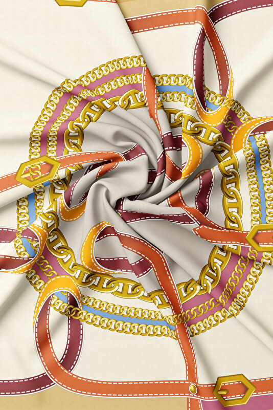 CAMEL OBJECT DESIGN TWILL SCARF 2