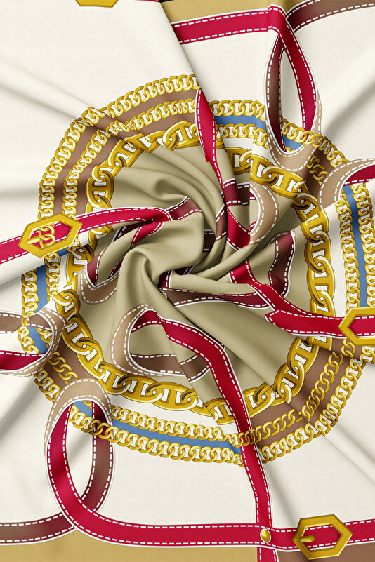 CAMEL OBJECT DESIGN TWILL SCARF 2