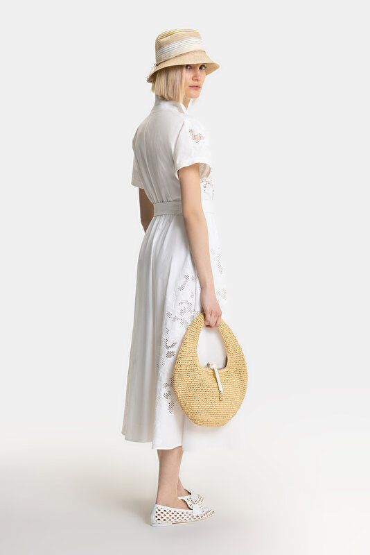WHITE SHORT SLEEVE DRESS 2