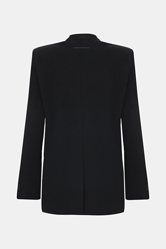 BLACK BUTTONED JACKET 2