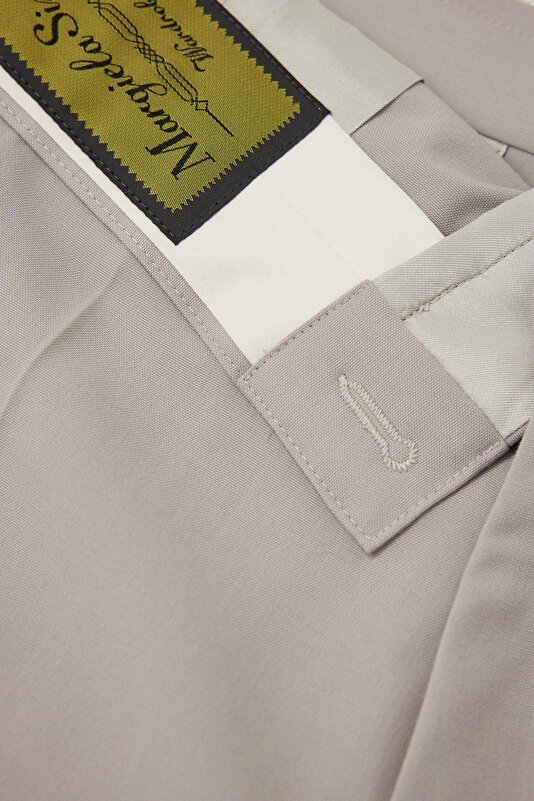 ECRU STRAİGHT CUT TROUSERS 4