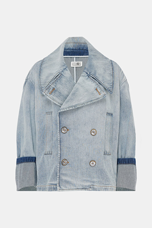LİGHT BLUE BUTTONED JACKET
