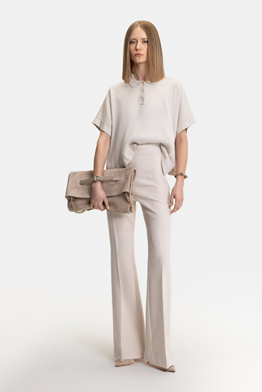 BEIGE POLO NECK TRICOT 4