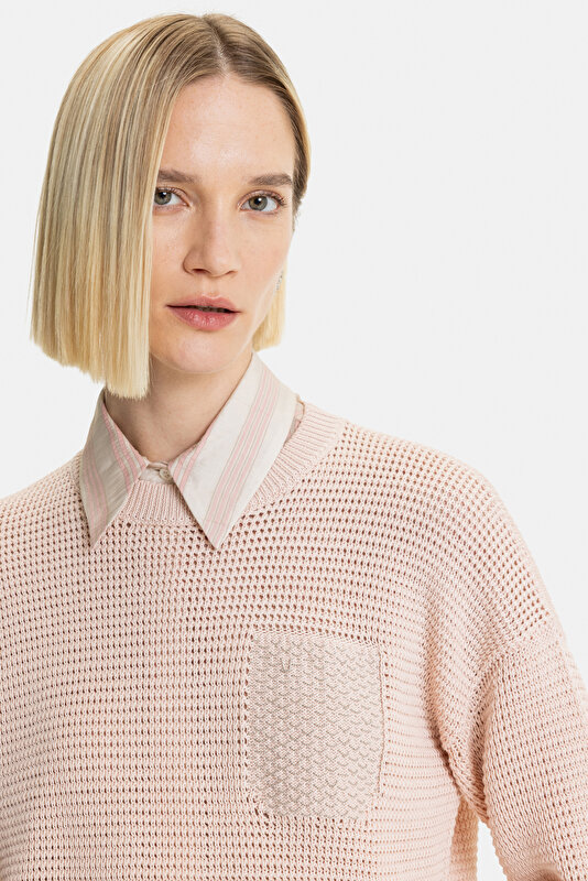 POWDER BASIC / ROUND NECKLINE TRICOT 3