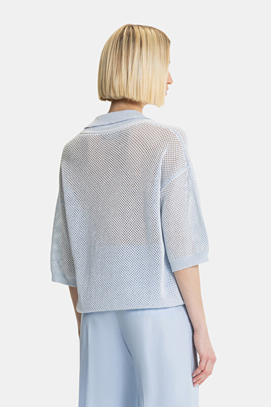 WHITE POLO NECK TRICOT 2