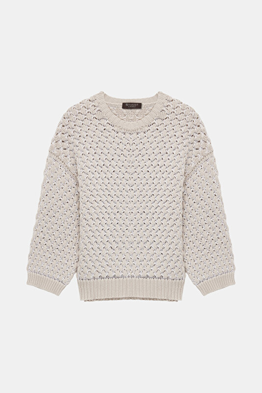WHITE BASIC / ROUND NECKLINE TRICOT 4