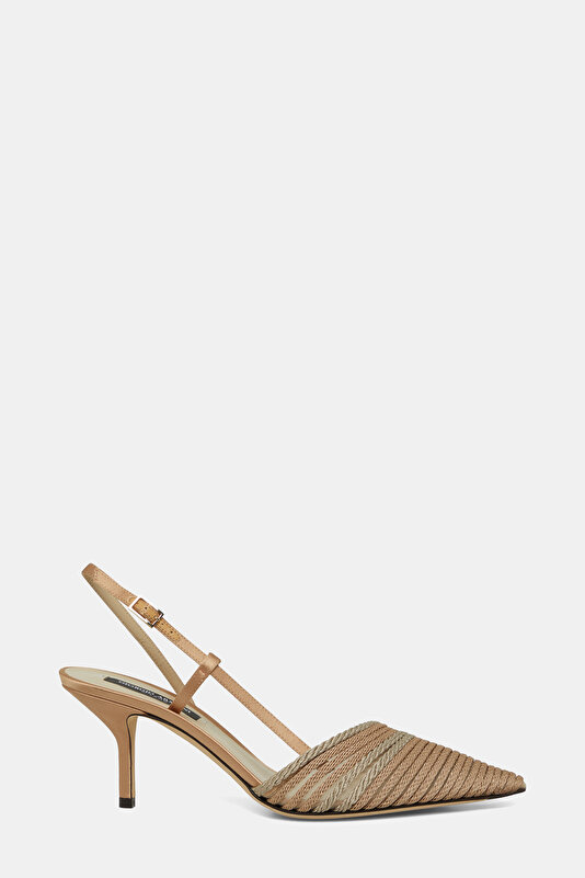GREY SATIN SHOE