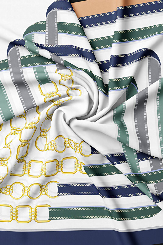 SALMON OBJECT DESIGN TWILL SCARF 2