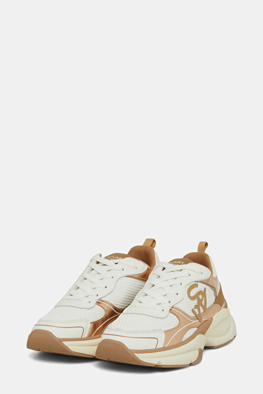 ROSE GOLD LEATHER SNEAKER KADIN 2