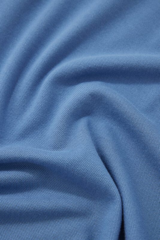BLUE POLO NECK SHORT SLEEVE TSHIRT 4