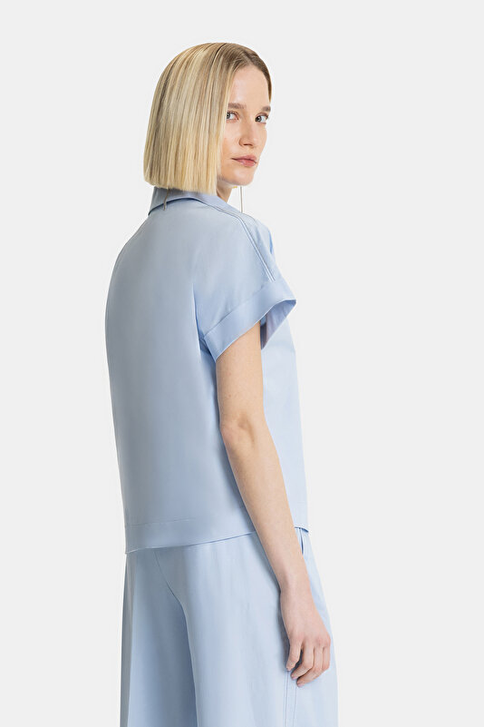 BLUE SHORT SLEEVE SHIRT 2