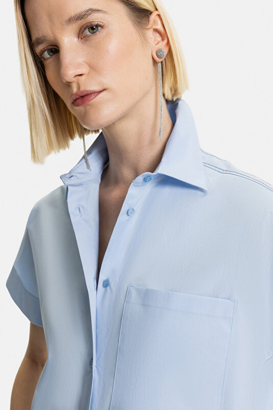 BLUE SHORT SLEEVE SHIRT 3