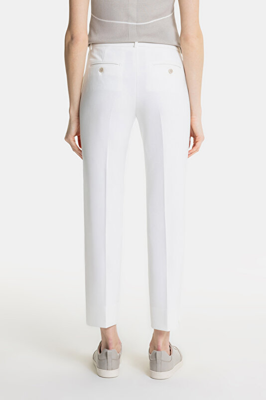 WHITE WIDE LEG TROUSERS 3