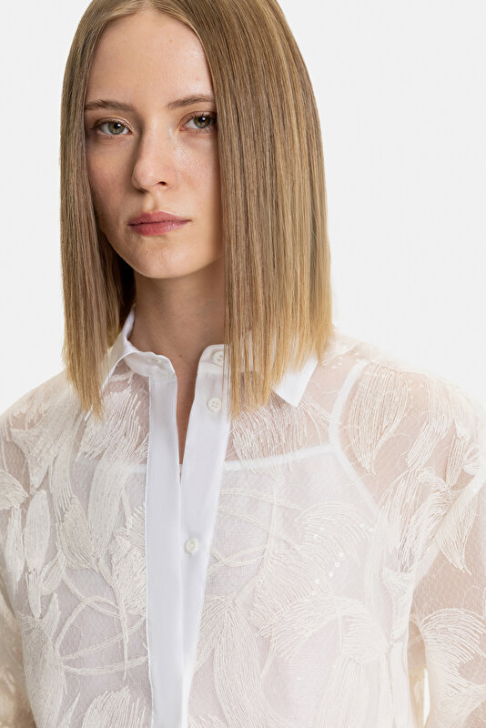 ECRU 3/4 SLEEVES SHIRT 3