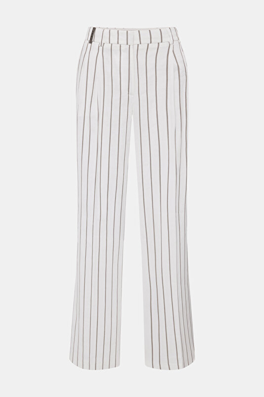 BEIGE WIDE LEG TROUSERS 4