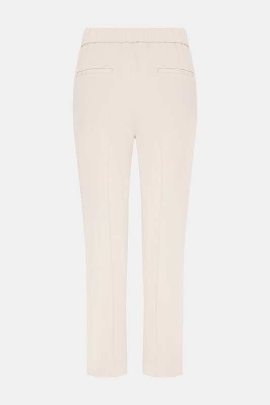 BEIGE WIDE LEG TROUSERS 2