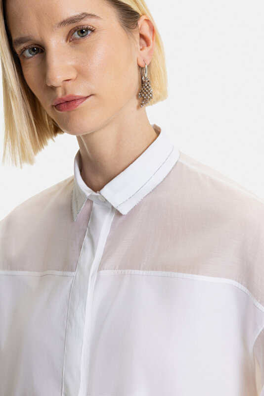 ECRU 3/4 SLEEVES SHIRT 3