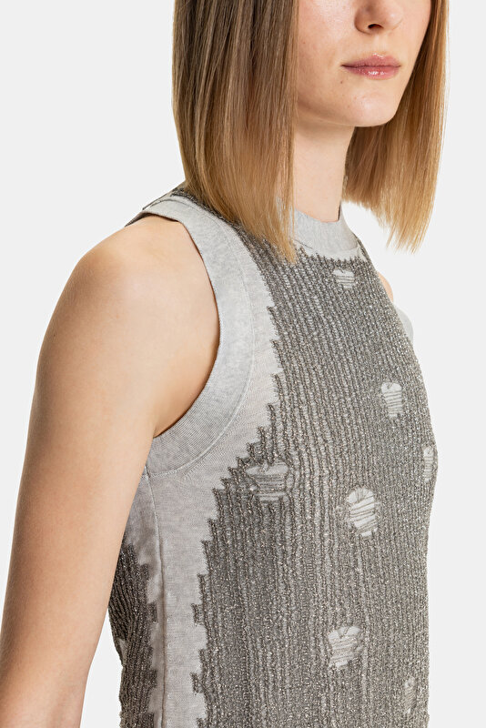 SILVER BASIC / ROUND NECKLINE TRICOT 3