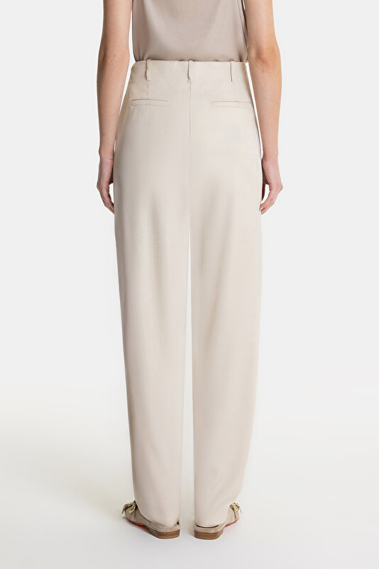 BLACK WIDE LEG TROUSERS 3