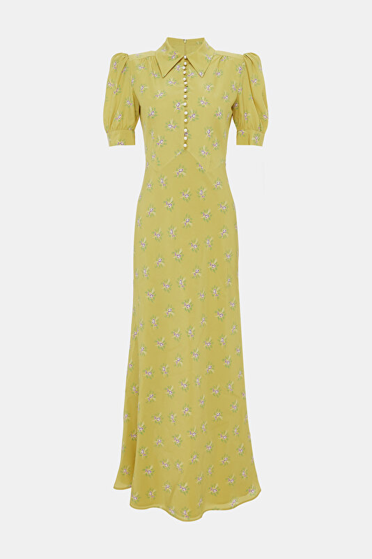 MUSTARD MİDİ DRESS