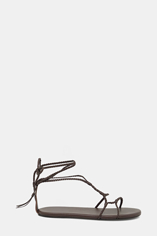 KAHVE SANDALET