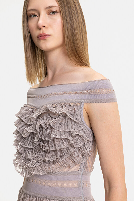 MINK SLEEVELESS DRESS 3