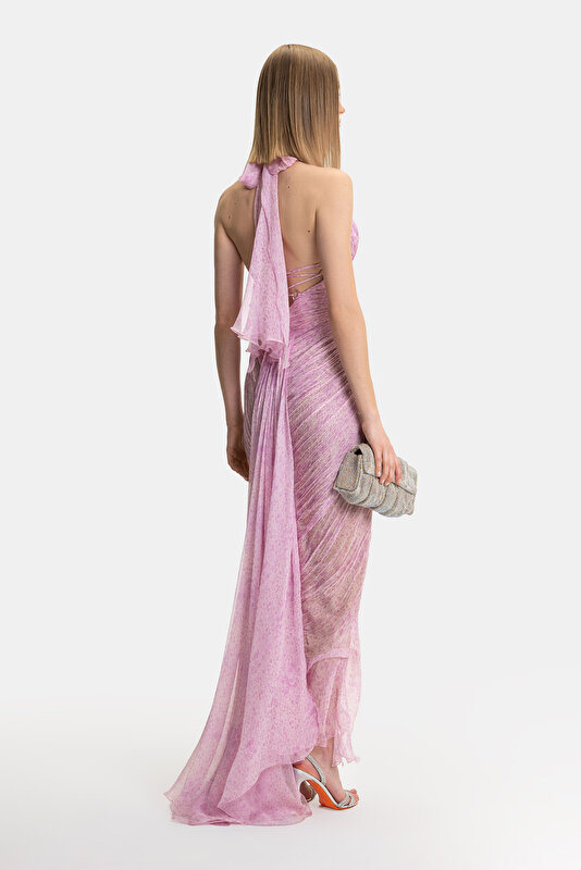 PINK SLEEVELESS SUSPENDER DRESS 2