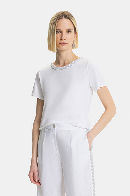 GREY BASIC / ROUND NECKLINE SHORT SLEEVE TSHIRT