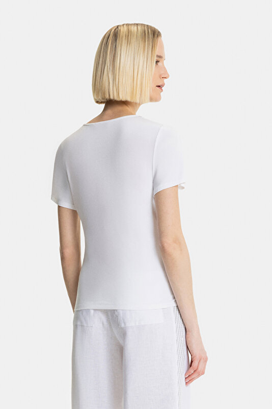 GREY BASIC / ROUND NECKLINE SHORT SLEEVE TSHIRT 2