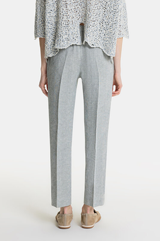 ECRU WIDE LEG TROUSERS 3