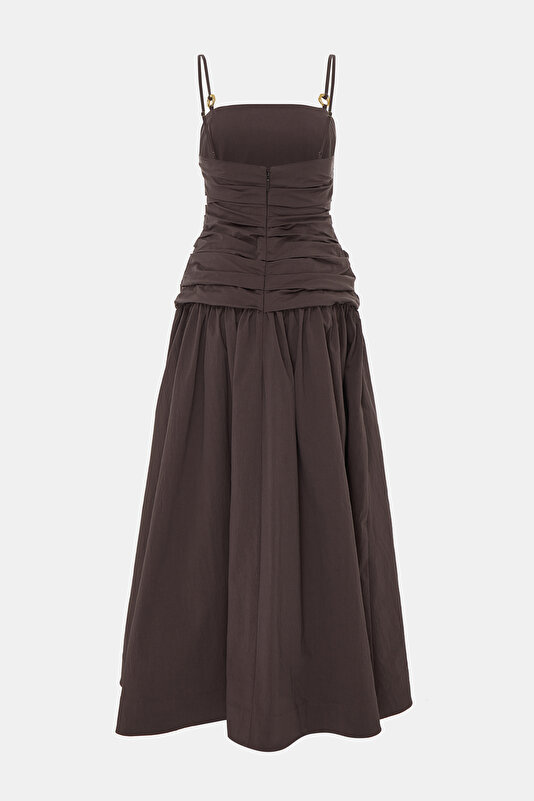 BROWN MAXI DRESS 2
