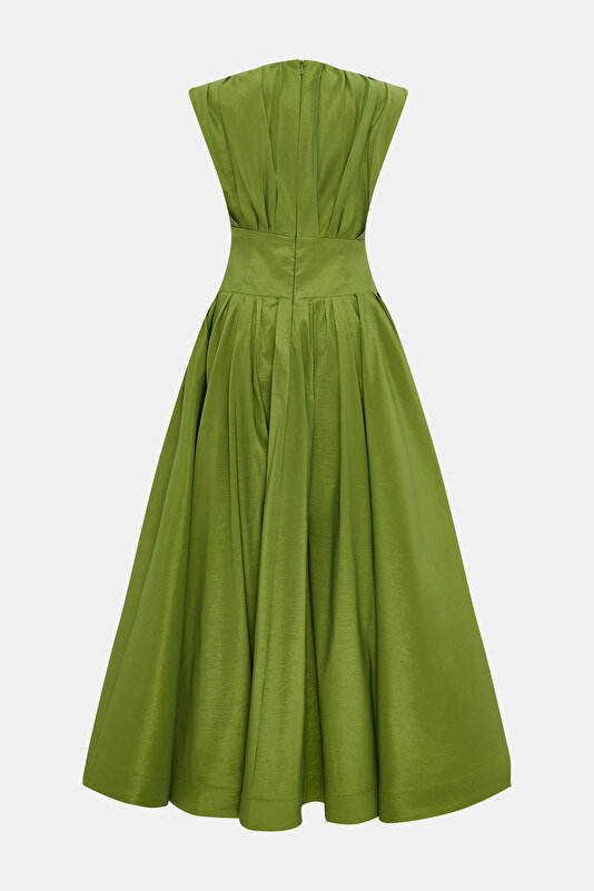 GREEN MAXİ DRESS 2