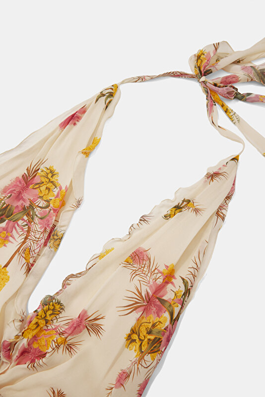 MULTICOLOR FLORAL PATTERN DRESS 3