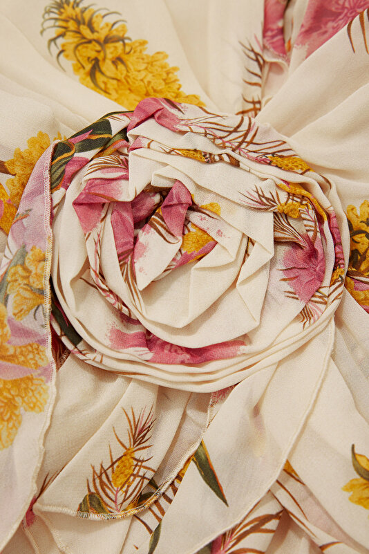 MULTICOLOR FLORAL PATTERN DRESS 4