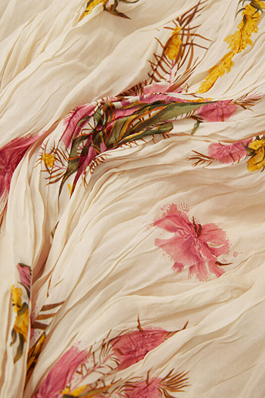 MULTICOLOR FLORAL PATTERN DRESS 4