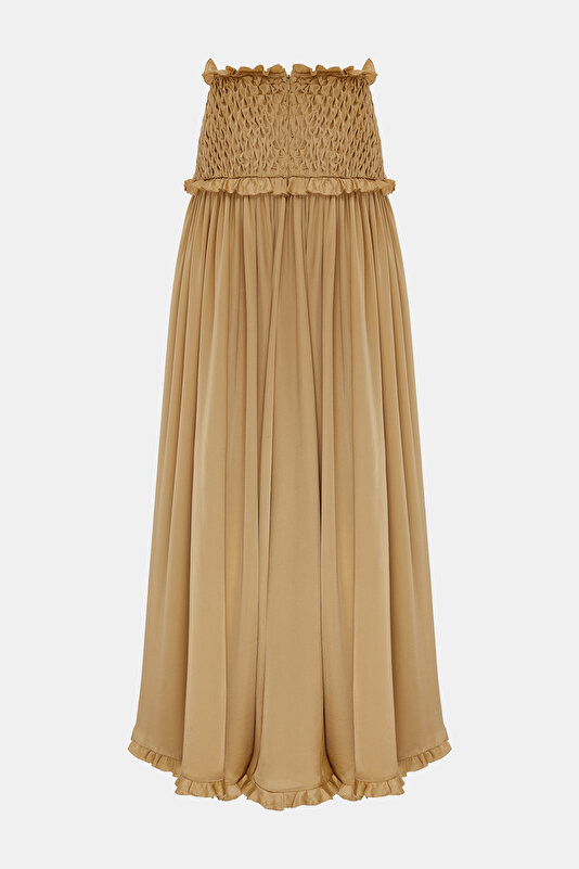 GOLD SILK SKIRT 4