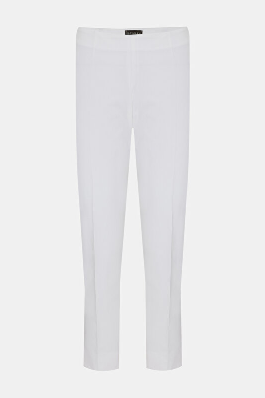 WHITE SKINNY LEG TROUSERS
