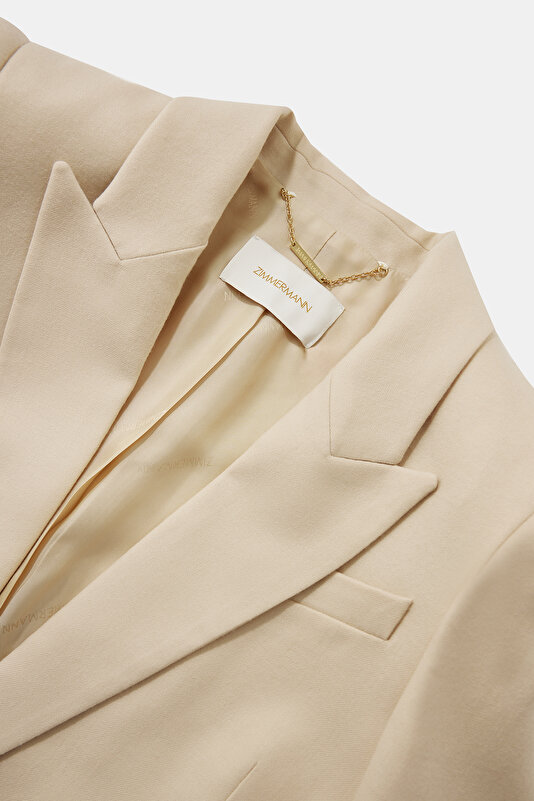 ECRU BUTTONED WOOL JACKET 3