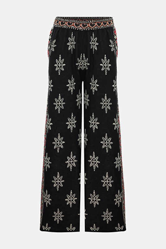 MULTİCOLOR STRAİGHT CUT TROUSERS