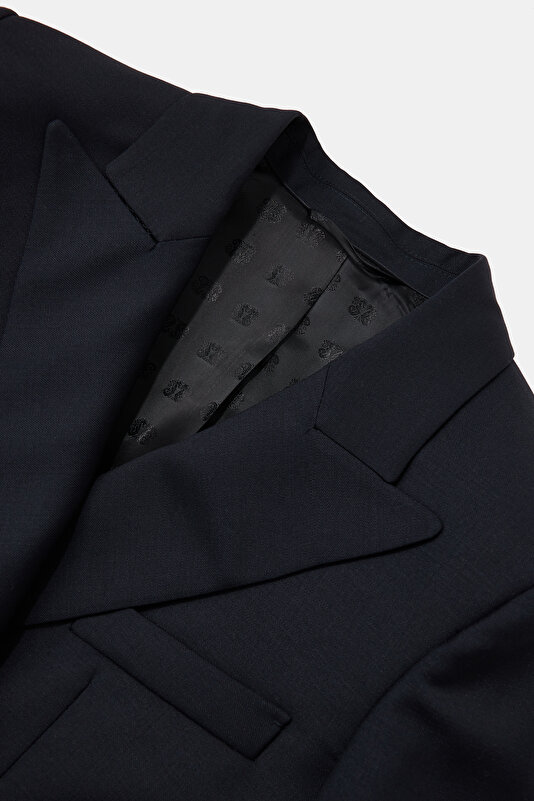 NAVY BLUE BUTTONED JACKET 3